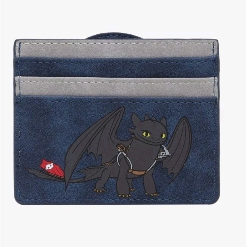 NWT DreamWorks How To Train Your Dragon Toothless Logo‎ Cardholder